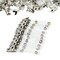 Happy Trees 100pc Metal Badge Clips with Strap clear ID Strap Clip Adapter