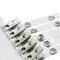 Happy Trees 100pc Metal Badge Clips with Strap clear ID Strap Clip Adapter
