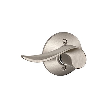 SCHLAGE Lock Company Sacramento Left Handed Lever NonTurning Lock Satin Nickel F170 SAC 619 LH