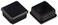 The Hillman Group 59004 1Inch Square Furniture Tip 8Pack  Black