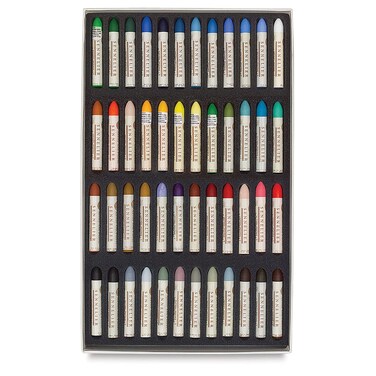 Sennelier Cardboard Oil Pastel Set 48 Count Pack of 1 Multicolor