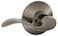 SCHLAGE Lock Company Acc 620 SCHLAGE Accent F10 Flat Wave Reversible Door Lever Lock Solid Antique Pewter Brass  F10 ACC 620