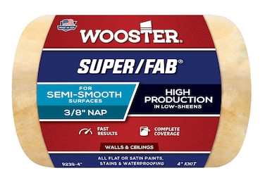 Wooster Brush R2394 SuperFab Roller Cover 38Inch Nap 4Inch  Yellow