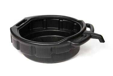Funnel King 32953 Drain Pan Oil Change Drain Pan Car Oil Change Pan Ideal For Cars And Motorcycle Prevents Spills LeakProof 4 Gallon Black Height 5 12  Made in USA