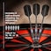 Viper Bobcat Adjustable Weight Soft Tip Darts with StorageTravel Case Black Coated Brass Purple Rings 1619 Grams