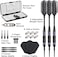 Viper Bobcat Adjustable Weight Soft Tip Darts with StorageTravel Case Black Coated Brass Purple Rings 1619 Grams