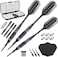 Viper Bobcat Adjustable Weight Soft Tip Darts with StorageTravel Case Black Coated Brass Purple Rings 1619 Grams