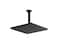 KOHLER 26149BL Honesty Square 10 SingleFunction RAIN HEAD Full Coverage Spray SHOWERHEAD with Easytoclean Surface Matte Black 25 GPM