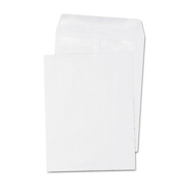 Universal UNV42103 SelfStick OpenEnd 1512 Square Flap 12 in x 155 in Catalog Envelopes  White 100Box