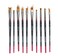 Creative Mark FX Special Effects Paint Brush Set Unique Ribbon MultiLine Angular Dabber Style Professional Artist Paintbrushes for Watercolor Thinned Acrylics  Oil Paint  Set of 10