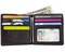 Big Skinny Mens World BiFold Slim Wallet Holds Up to 35 Cards Black