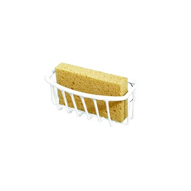 Kitchen Details Suction Cup Sponge Holder  Sink Caddy  Storage  Organization  Rust Resistant  White