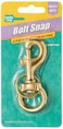 Lucky Line 314 HeavyDuty Solid Brass Bolt Snap with 1 Brass Split Key Ring 44801