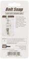 Lucky Line 314 HeavyDuty Solid Brass Bolt Snap with 1 Brass Split Key Ring 44801