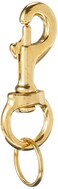 Lucky Line 314 HeavyDuty Solid Brass Bolt Snap with 1 Brass Split Key Ring 44801