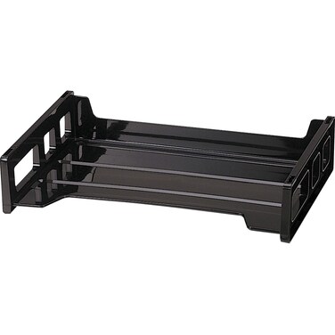 OIC Black SideLoading Desk Tray 28 x 132 x 9