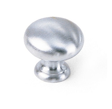 Laurey 40739 Solid Brass 138Inch Diameter Knob Solid Brass with Satin Chrome