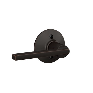 Schlage F170 LAT 716 Latitude Door Lever One Sided NonTurning Dummy Door Handle Aged Bronze