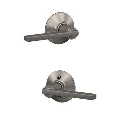 Schlage F10 LAT 619 Latitude Door Lever Hall  Closet Passage Lock Satin Nickel