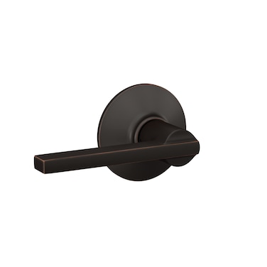 Schlage F10 LAT 716 Latitude Door Lever Hall  Closet Passage Lock Aged Bronze