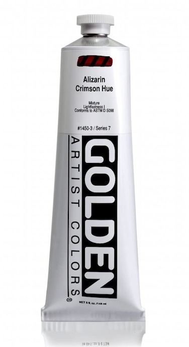 5 Oz Heavy Body Historical Hue Acrylic Paints Color Alizarin Crimson Hue