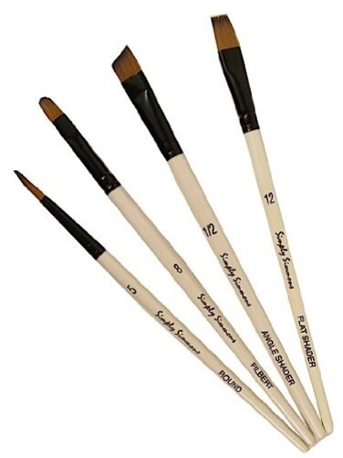 Robert Simmons Simply Simmons Value Brush Sets Work Horse Set Set Of 4 19062