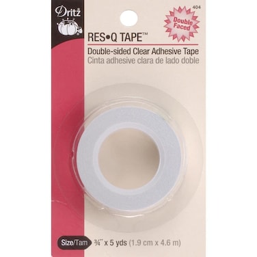 Dritz Adhesive Res Q Tape 34Inch x 5Yards Clear