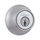 Kwikset 660 Deadbolt Deadbolt Lock Satin Chrome Round Exterior Keyed Front Entry Door Single Cylinder Dead Bolt