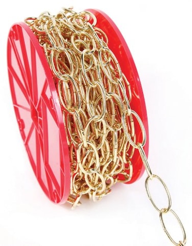 Koch 791826 Decorator Chain Trade Size 10 by 50 Feet Brass Plated