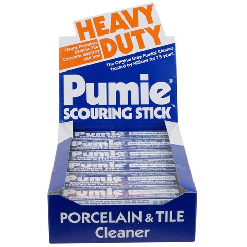 PUMIE Pack of 12 Pumice Stone for Toilet Cleaning Heavy Duty Pumice Scouring Stick for Toilet Bowl Ring Cleans Tough Toilet Stains  Hard Water Rings Ideal for Cleaning Bathtubs Sink Pool  Grill
