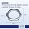 Sigma Engineered Solutions ProConnex 47106 Rigid Conduit Locknut 2Inch 2Pack Gray