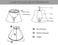 Royal Designs Deep Empire Gather Pleat Basic Lamp Shade Beige 9 x 18 x 14