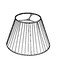 Royal Designs Deep Empire Gather Pleat Basic Lamp Shade Beige 9 x 18 x 14