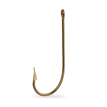 Mustad 3366 Classic Sproat Large Ring Saltwater  Freshwater Fishing Hook 100Pack Bronze Size 8