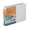 QuickFit Landscape 3 Ring Legal Binder HeavyDuty RoundRing Binder with ClearView Cover 85 x 11 Round Ring15 Inch White