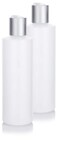 JUVITUS Clear Natural Refillable Plastic Squeeze Empty Bottle Containers with Disc Cap  8 oz 2 Pack