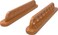Viper 2Piece Traditional Wall Mounted Solid Oak BilliardPool Cue Rack Holds 8 Cues Oak Finish