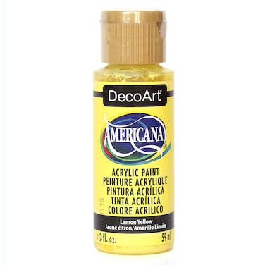 DecoArt Acrylic Paint 2 Fl Oz Pack of 1 Lemon Yellow