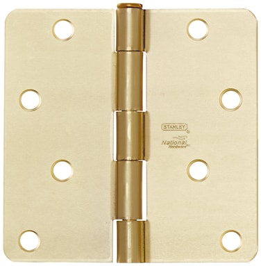 NATIONAL MFGSPECTRUM BRANDS HHI N830228 Door Hinge 4Inch Satin Brass