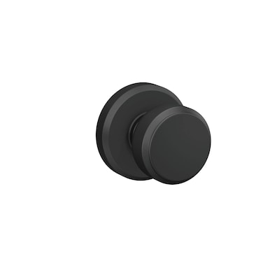 Schlage F170 BWE 622 GSN Bowery Door Knob with Greyson Trim One Sided NonTurning Dummy Door Handle Matte Black