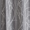 Exclusive Home Finesse Branch Print Grommet Top Curtain Panel Pair 54x84 Ash Grey