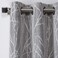 Exclusive Home Finesse Branch Print Grommet Top Curtain Panel Pair 54x84 Ash Grey