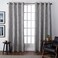 Exclusive Home Finesse Branch Print Grommet Top Curtain Panel Pair 54x84 Ash Grey