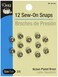 Dritz 803065 SewOn Snaps NickelPlated Brass Size 30 12Count