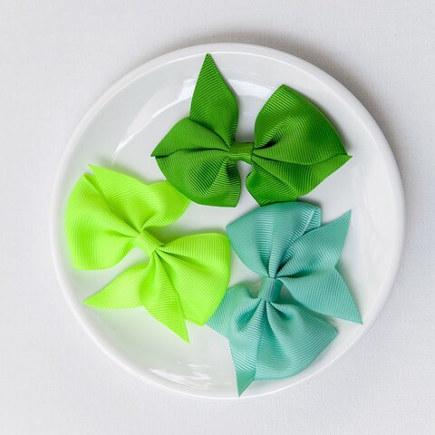 CLLOT 40pcs 35 inch Hair Bows for Girls Grosgrain Ribbon Toddler Hair Bows Alligator Clips for Baby Girls Kids Teens Back to School Hair Accessories in Pairs