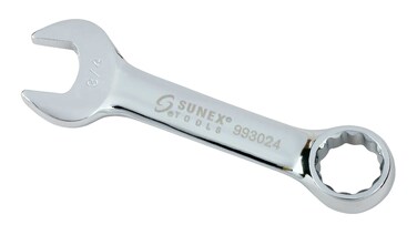 SUNEX TOOLS 993024 34 Fully Polished Stubby Combination Wrench