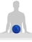 Jolly Pets PushnPlay Ball Dog Toy 6 InchesMedium Blue 306