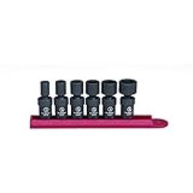 GEARWRENCH 6 Pc 14 Drive 6 Pt Standard Universal Impact Socket Set SAE  84904