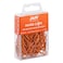JAM PAPER Colorful Standard Paper Clips  Regular 1 Inch  Orange Paperclips  100Pack
