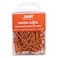 JAM PAPER Colorful Standard Paper Clips  Regular 1 Inch  Orange Paperclips  100Pack